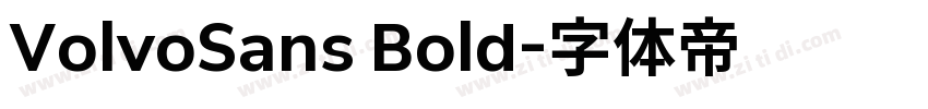 VolvoSans Bold字体转换